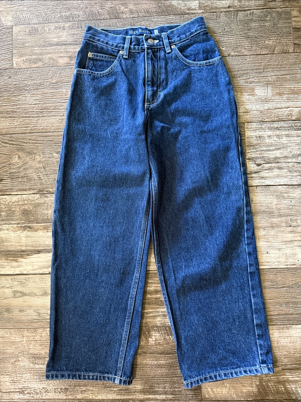 🌟High Sierra🌟 Wide Leg Dark Blue Denim Jeans, 10R 💯 COTTON